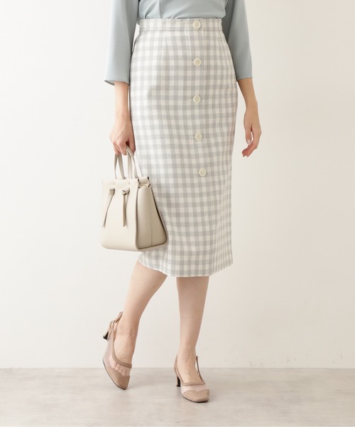 高い素材 スカート ギンガムタイトスカート 限定製作 Test Adsmith Biz