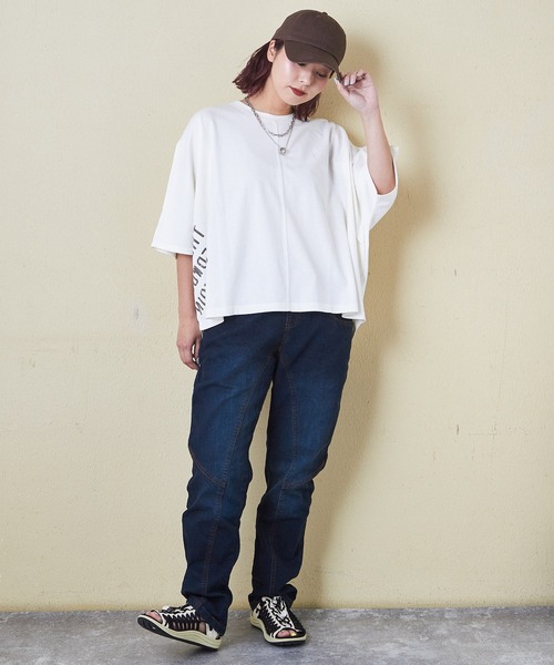 CUBE SUGAR ジーンズ デニム デニムパンツ WEB限定ウエストリブ