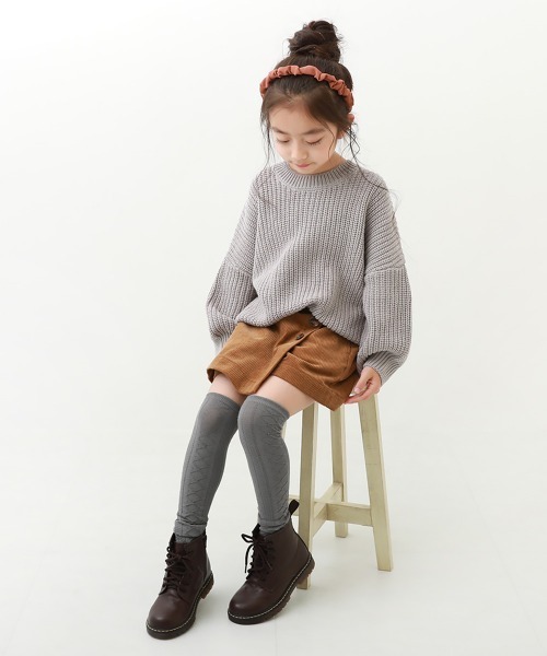 devirock 靴下 2足セット ニーハイソックス キッズ 子供 女の子
