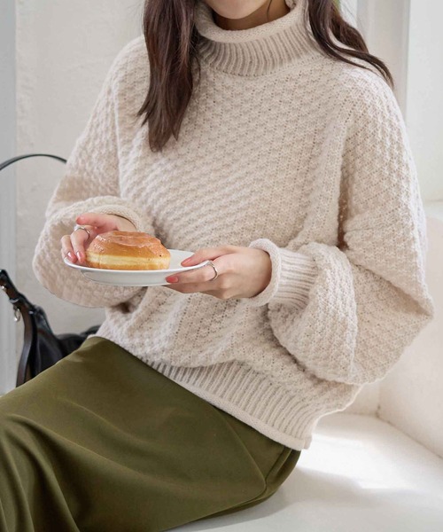 ニット セーター チャンキーニットプルオーバー レディース : ZOZOTOWN