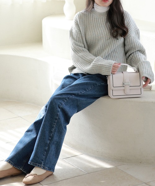 Isn't She？（イズントシー） ニット セーター ミックス畦編み