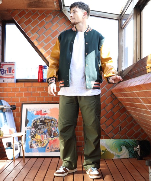HOUSTON（ヒューストン） スタジャン メルトンスタジャン メンズ