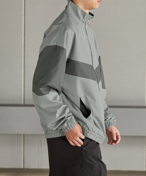 美品 SPORTMAX シルク100% ライトブルゾン 春夏 薄手 ゆったり Anchor Smith（アンカー スミス） ブルゾン アウター ビッグシルエット