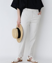 human woman（ヒューマンウーマン） パンツ サテンストレッチスリム