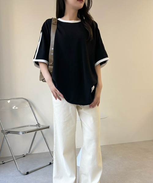 【新品未使用】タグ付きレディーストップス tシャツ 「ZOZO限定カラー」夏の大人カジュアル オーバー