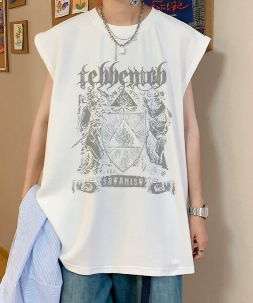 MGV（エムジーヴィー） タンクトップ ストリートデザインノースリーブ