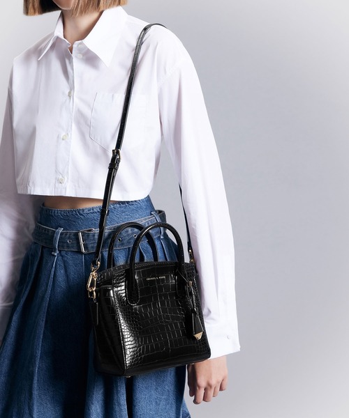 CHARLES ＆ KEITH ショルダーバッグ バッグ ダブルハンドル トラ