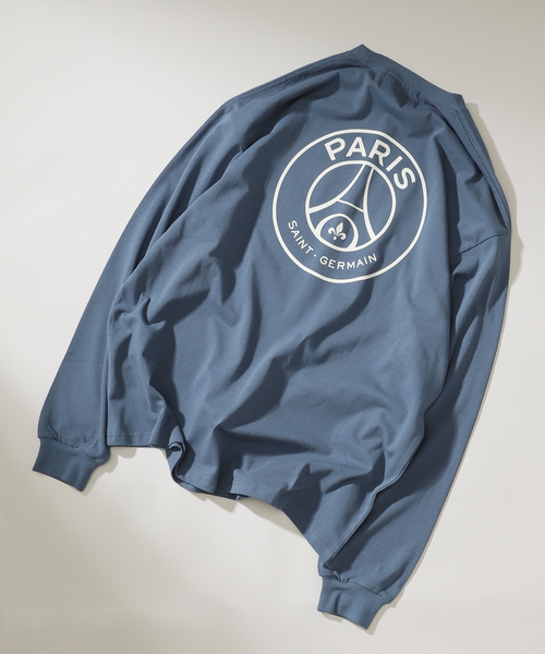 【現地購入】Paris Saint-German 背面大ロゴシャツ tシャツ 「Paris Saint-Germain」カレッジロゴ刺しゅう Tシャツ