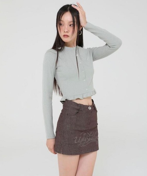 カーディガン 「Uglyshadow」CRYSTAL CARDIGAN レディース UGLY SHADOW カーディガン 「Uglyshadow」CRYSTAL CARDIGAN