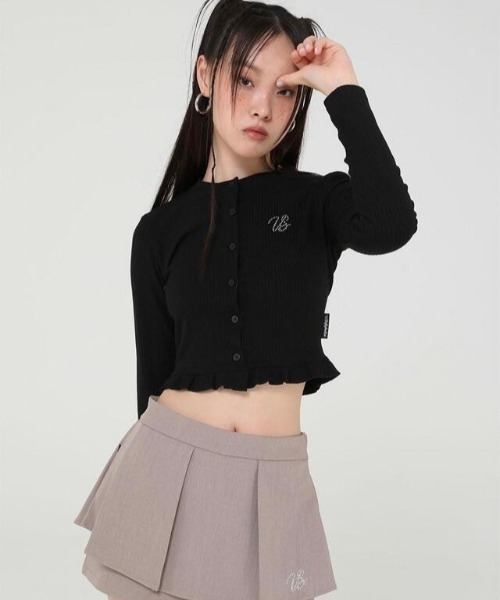 カーディガン 「Uglyshadow」CRYSTAL CARDIGAN レディース UGLY SHADOW カーディガン 「Uglyshadow」CRYSTAL CARDIGAN