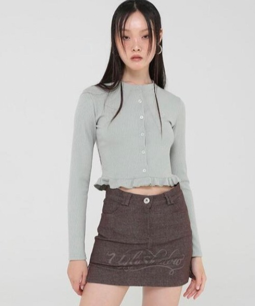 カーディガン 「Uglyshadow」CRYSTAL CARDIGAN レディース UGLY SHADOW カーディガン 「Uglyshadow」CRYSTAL CARDIGAN