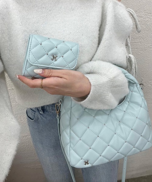 one after another NICE CLAUP ショルダーバッグ バッグ スタッズ付き