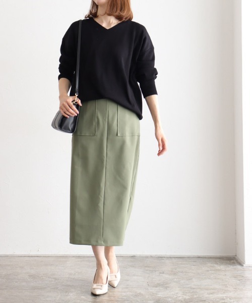 Pierrot（ピエロ） ニット セーター Vネックニットプルオーバー