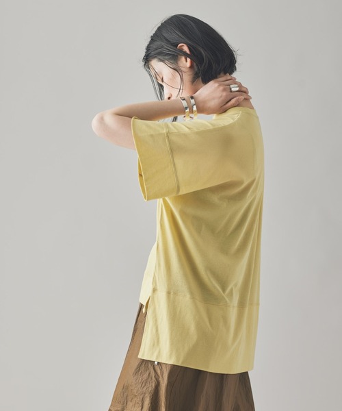 値下げ　美品☆カレンソロジー☆シアーフライスボクシーTシャツ☆ブラウン Curensology｜シアーフライスボクシーTシャツ | Rakuten Fashion