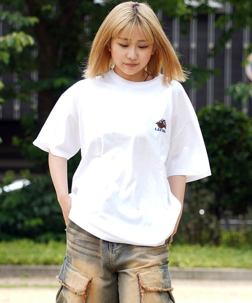 わんこワンさん専用 Salsation　ウェア　レディース　Tシャツ tシャツ 「unisex」アニマル サガラ刺繍 ワンポイントTシャツ