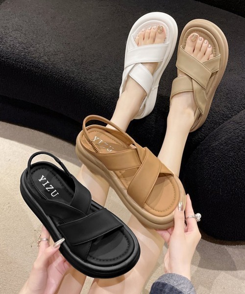 miniministore サンダル 厚底クロスサンダル コンフォート