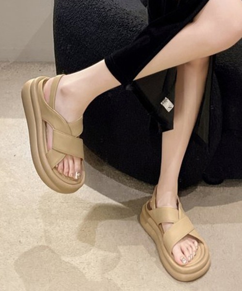 miniministore サンダル 厚底クロスサンダル コンフォート