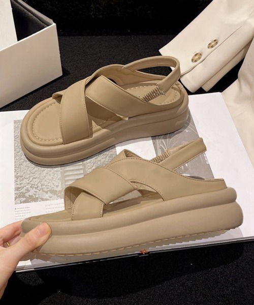 miniministore サンダル 厚底クロスサンダル コンフォート