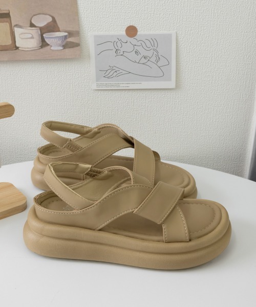 miniministore サンダル 厚底クロスサンダル コンフォート