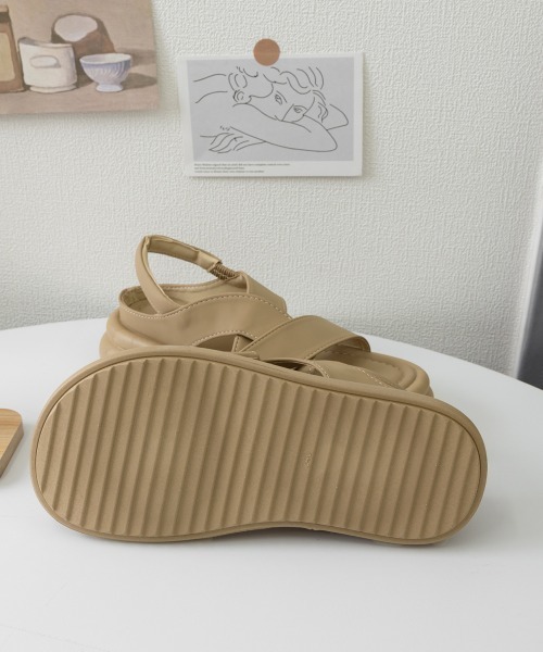 miniministore サンダル 厚底クロスサンダル コンフォート