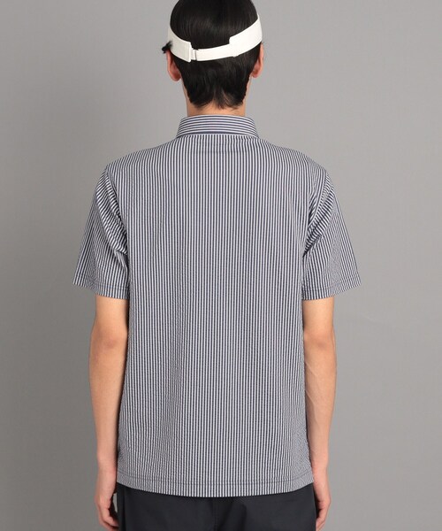 adabat（アダバット） ポロシャツ サッカーストライプ ポケットあり