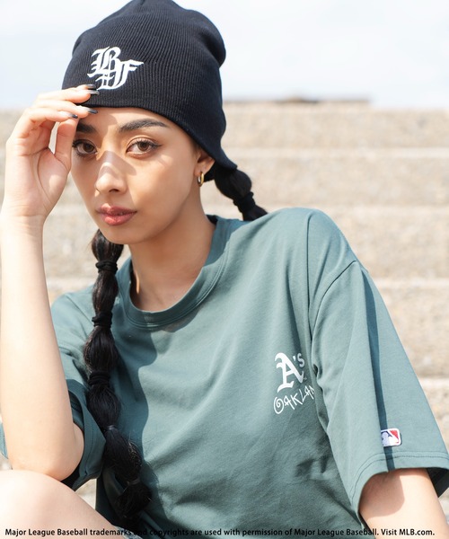 tシャツ 「MLB」Handｗritten styleロゴTシャツ レディース メンズ BACK TO THE FIELD tシャツ 「MLB」Handwritten styleロゴT