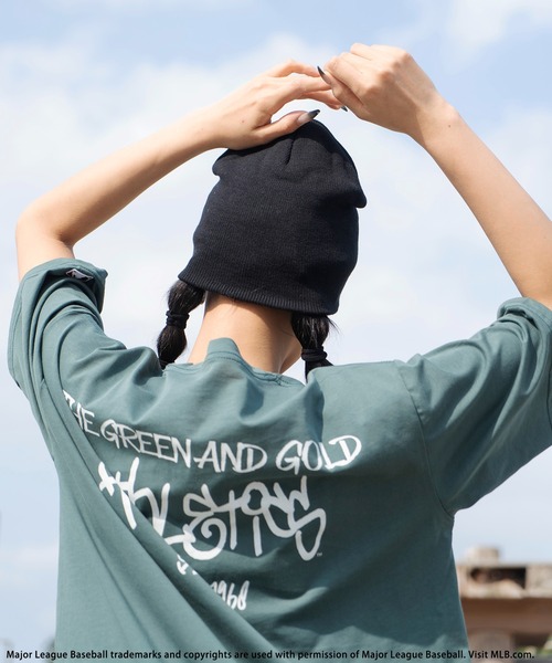 tシャツ 「MLB」Handｗritten styleロゴTシャツ レディース メンズ BACK TO THE FIELD tシャツ 「MLB」Handwritten styleロゴT