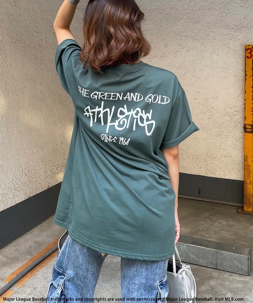tシャツ 「MLB」Handｗritten styleロゴTシャツ レディース メンズ BACK TO THE FIELD tシャツ 「MLB」Handwritten styleロゴT