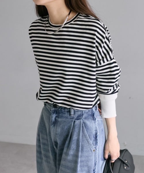 tシャツ 万能レイヤードカットソー レディース pual ce cin tシャツ Tシャツ 万能レイヤードカットソー