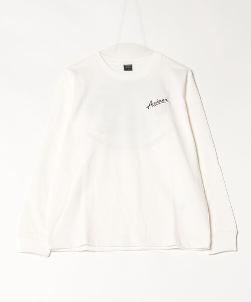 tシャツ 「WEB＆限定」MILITARY MOTIF LONG SLEEVE T-SHIRT / ミリタリーモチーフ 長袖 Tシャツ レデ AVIREX tシャツ 「WEB＆DEPOT限定」MILITARY MOTIF LONG SLEEVE