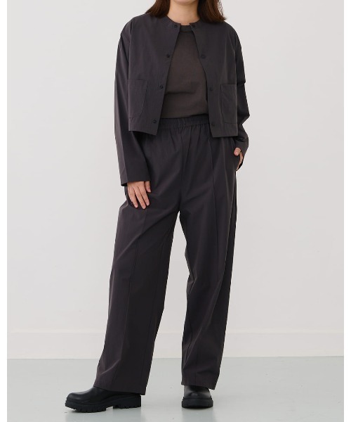 プリーツ 長袖 カーディガン ワイドパンツ セット 2色 s11048 THOUSAND MILE セットアップ 「THOUSAND MILE」CARDIGAN＆WIDE