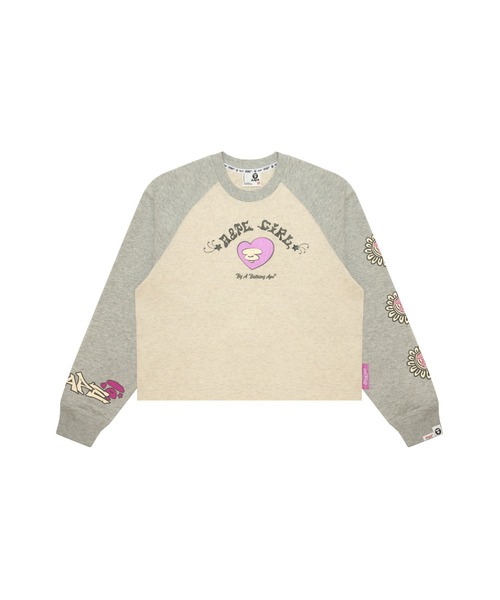 tシャツ AAPE MAIN RAGLAN LONG SLEEVE TEE レディース
