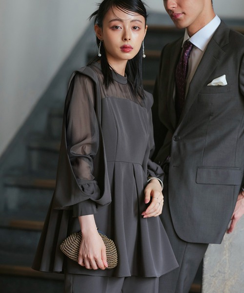 【美品】RUIRUE BOUTIQUE パンツドレス 結婚式 お呼ばれ 美脚効果 RUIRUE BOUTIQUE（ルイルエブティック） パンツドレス : ZOZOTOWN