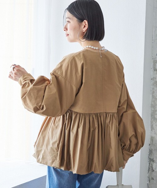 SHIPS（シップス） ブルゾン アウター ペプラム バルーン 中綿