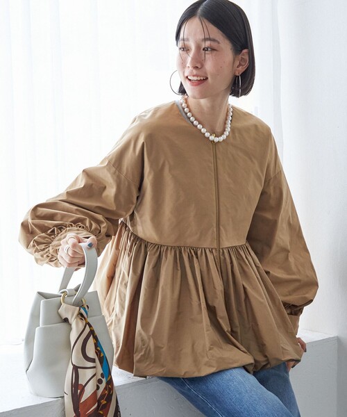 SHIPS（シップス） ブルゾン アウター ペプラム バルーン 中綿