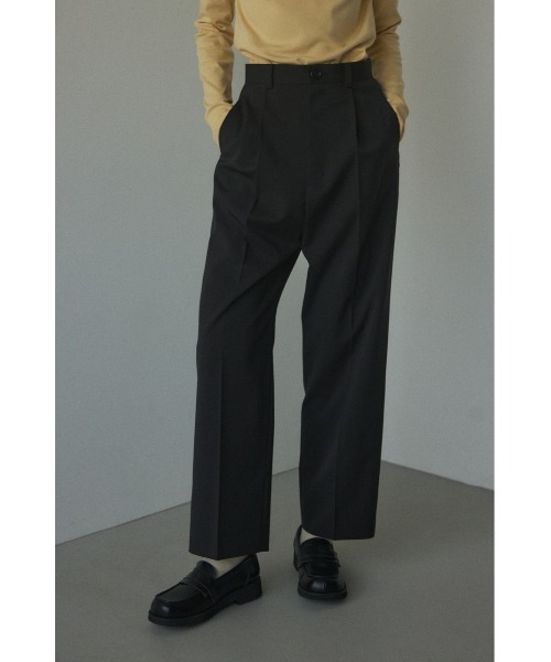 全国宅配無料 BLACK pants(ベーシック straight basic パンツ MOUSSY BY パンツ