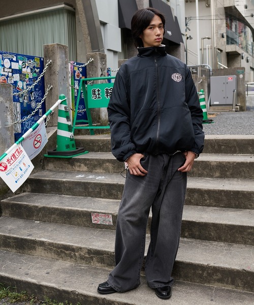kutir 黒 ナイロンジャケット kutir ブルゾン アウター 2way REVERSIBLE NYLON BOA BLOUSON