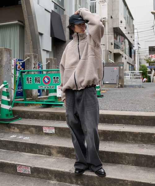 Kutir 2wayリバーシブルナイロンボアブルゾン 2way REVERSIBLE NYLON BOA BLOUSON／2wayリバーシブルナイロン