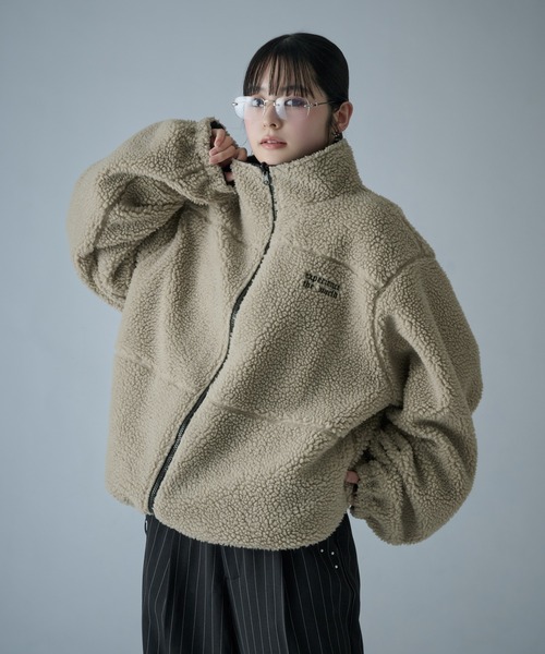クティールとレトロ　2way kutir（クティール） ブルゾン アウター ボア 厚手 2WAY REVERSIBLE