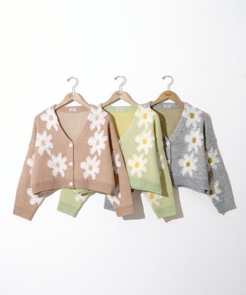 ニット セーター プレイフルフラワーニット レディース flower（ファッション） ニット セーター プレイフルフラワー