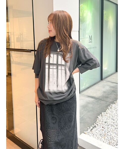 【新品　タグつき】限定色　フォトプリントロングスリーブtee UNITED ARROWS green label relaxing｜【WEB限定】<at ease>フォト