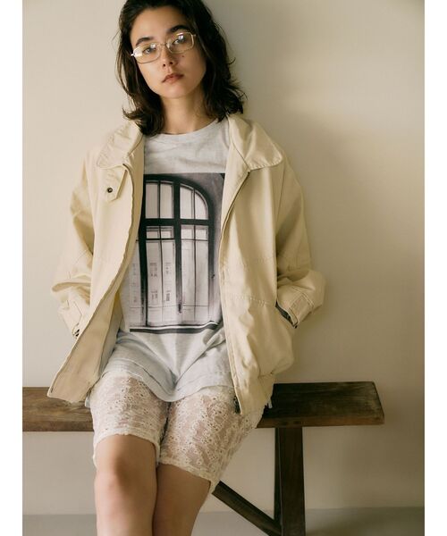Ungrid（アングリッド） tシャツ フォトプリントレイヤードロング