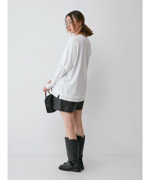 Ungrid（アングリッド） tシャツ フォトプリントレイヤードロング