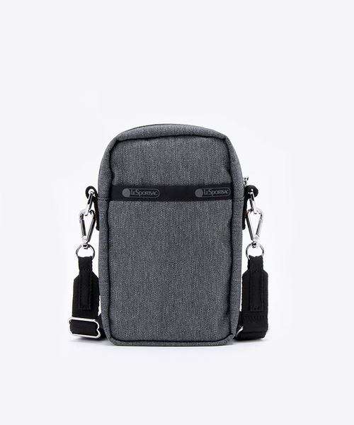 LeSportsac DENIM PHONE CROSSBODY レオパードシェルパ LeSportsac ショルダーバッグ バッグ DENIM PHONE CROSSBODY