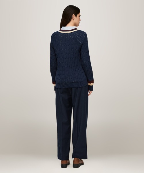 TOMMY JEANS（トミー・ジーンズ） ニット セーター バーシティケーブル