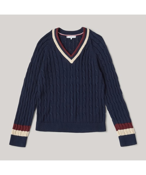 TOMMY JEANS（トミー・ジーンズ） ニット セーター バーシティケーブル