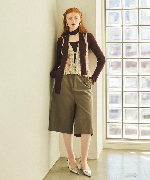 MAISON SPECIAL スラックス パンツ Marvelt Half Pants
