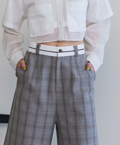 MAISON SPECIAL（メゾンスペシャル） スラックス パンツ Marvelt Half