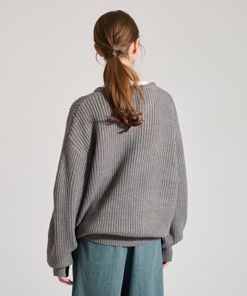 ニット セーター henry neck rib knit レディース HENRY NECK RIB KNIT /ヘンリーネックリブニット（ニット