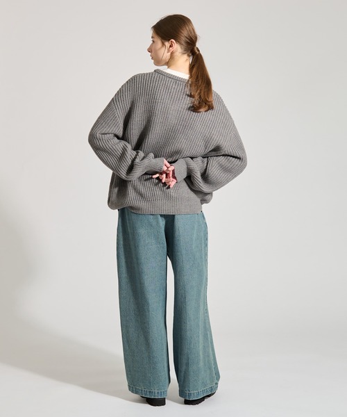 ニット セーター henry neck rib knit レディース HENRY NECK RIB KNIT /ヘンリーネックリブニット（ニット